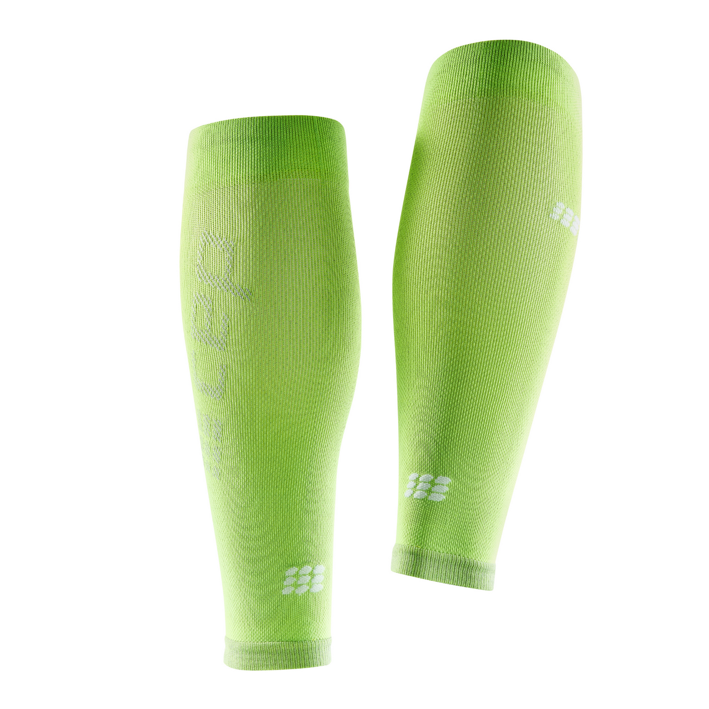 Ultralight Compression Calf Sleeves, Men, Flash Green, Back View