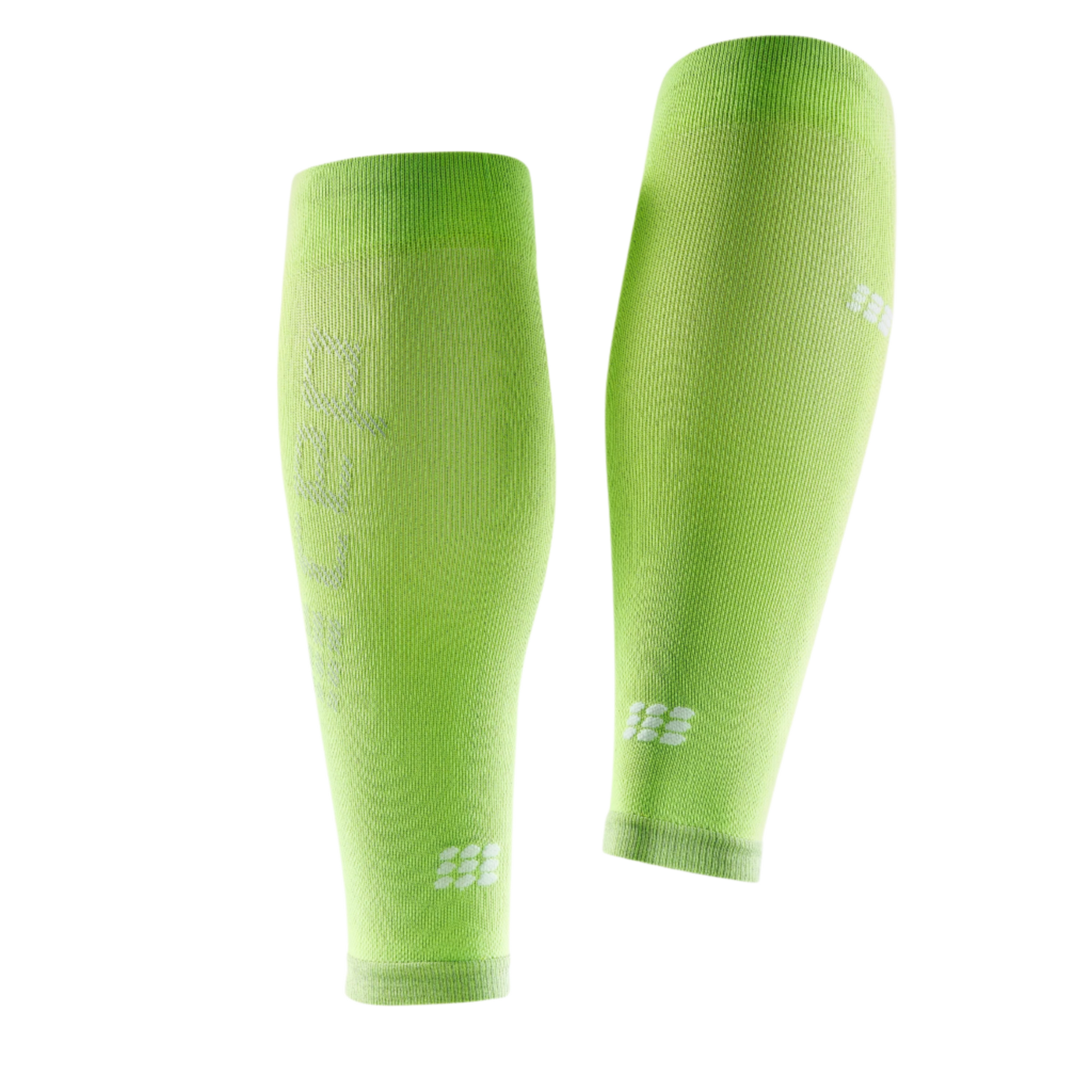 Ultralight Compression Calf Sleeves, Women, Flash Green, Back View