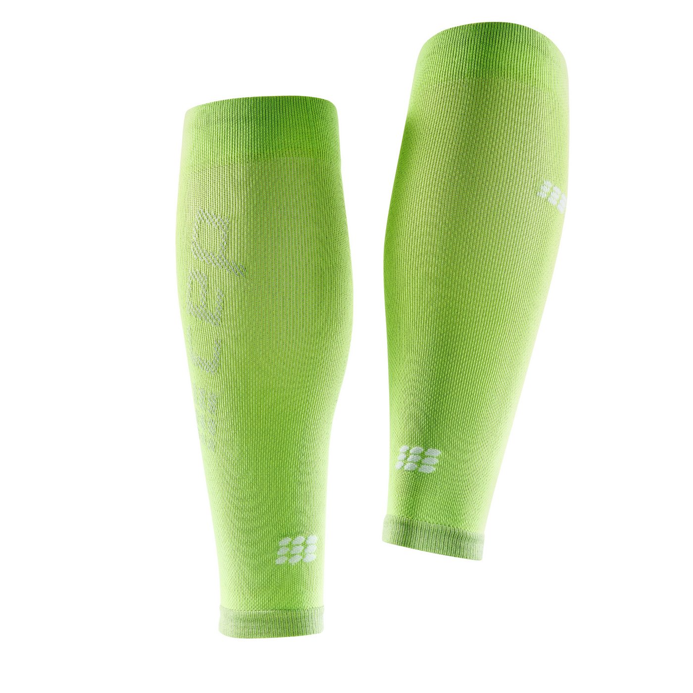 Ultralight Compression Calf Sleeves, Women, Flash Green, Back View