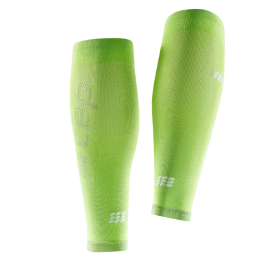 Ultralight Compression Calf Sleeves, Women, Flash Green, Back View