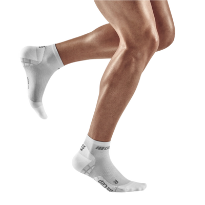 Ultralight Low Cut Compression Socks, Men, Carbon/White