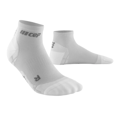 Ultralight Low Cut Compression Socks, Men, Carbon/White, Front View
