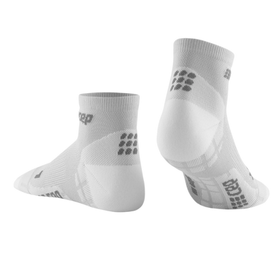 Ultralight Low Cut Compression Socks, Men, Carbon/White, Back View