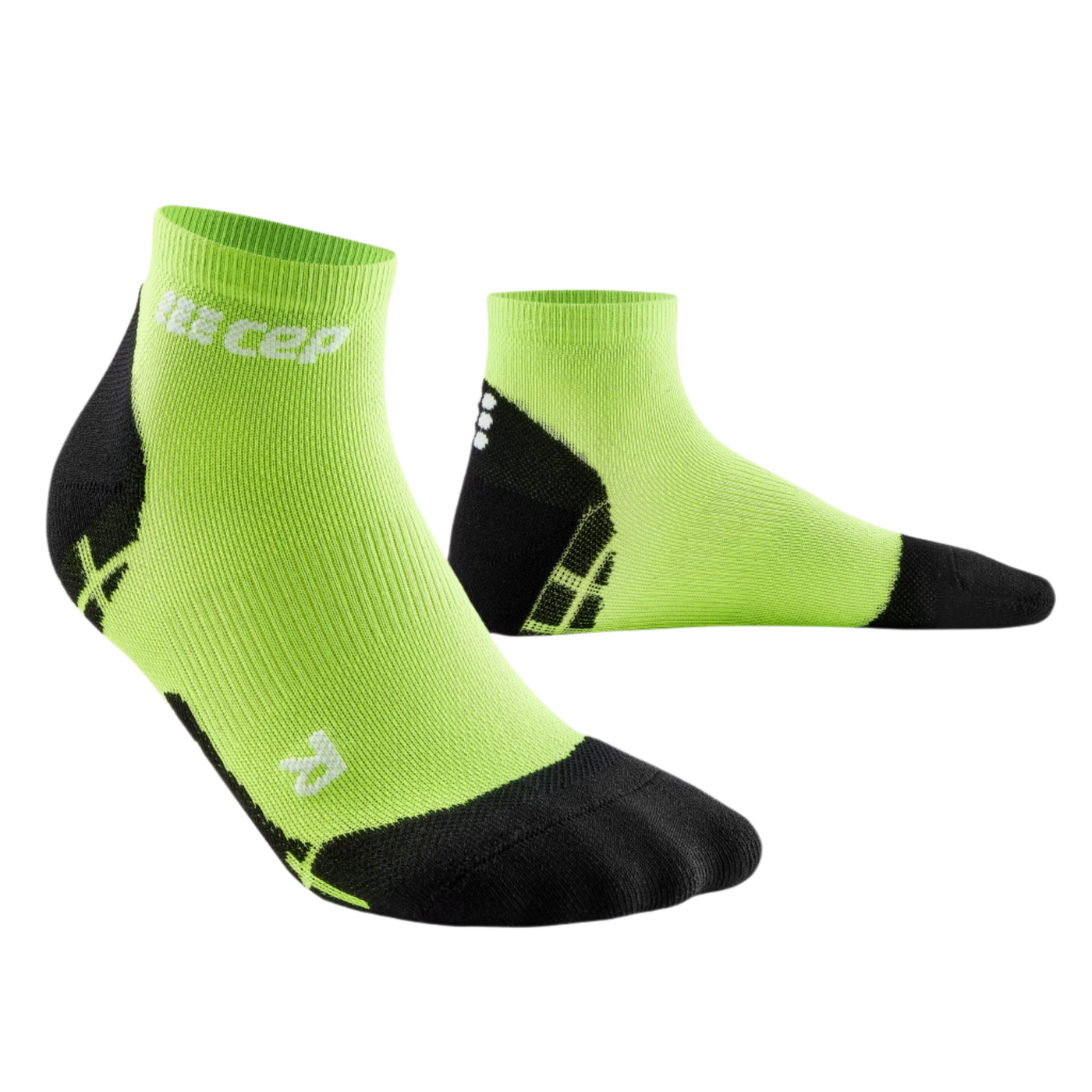Ultralight Low Cut Compression Socks, Women, Flash Green, Front View