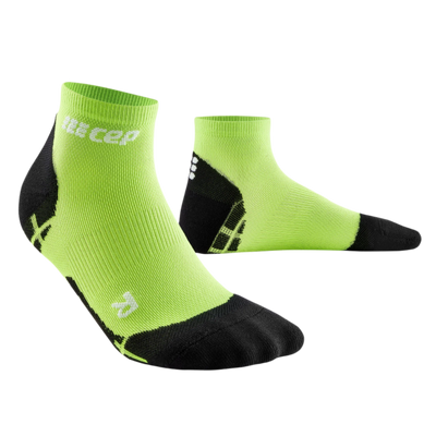 Ultralight Low Cut Compression Socks, Women, Flash Green, Front View