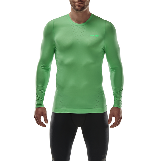 Camisa ultraleve de manga comprida, homem, verde