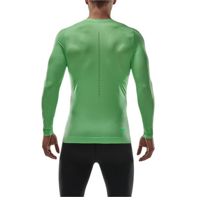 Ultralight Long Sleeve Shirt, Men, Green, Back View Model