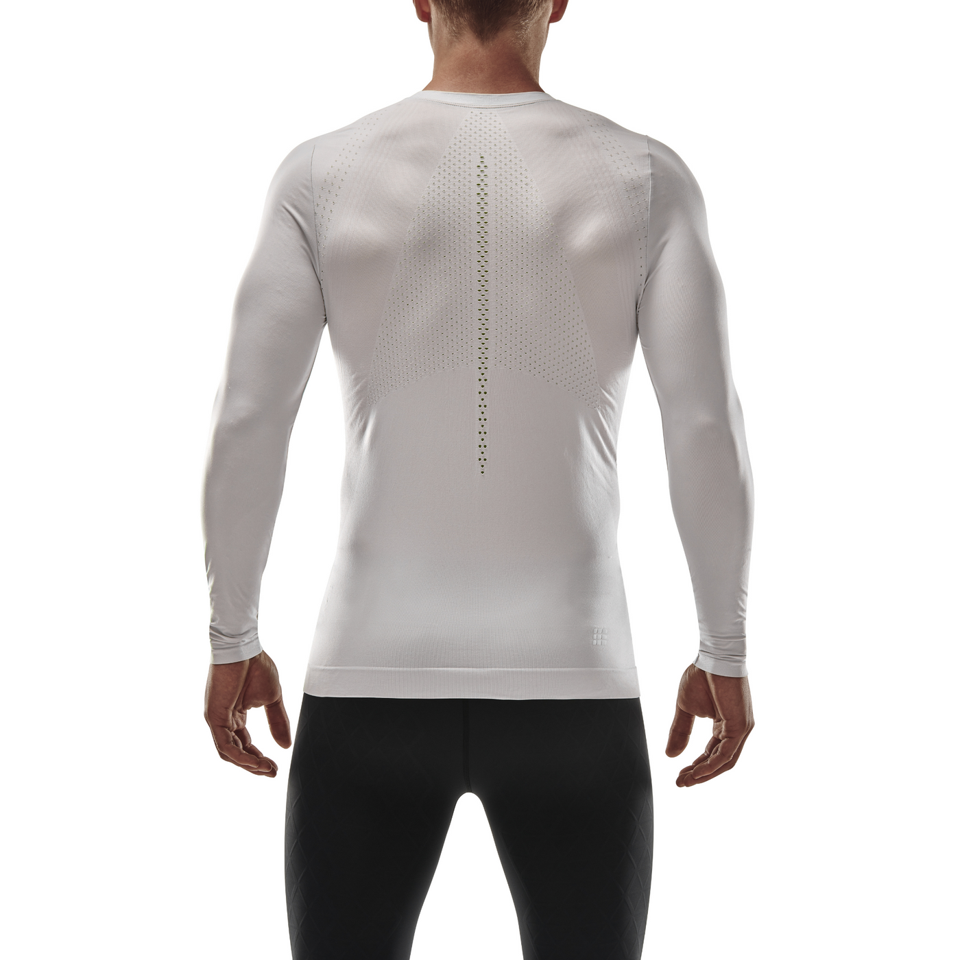 Ultralight Long Sleeve Shirt, Men, White, Back View Model