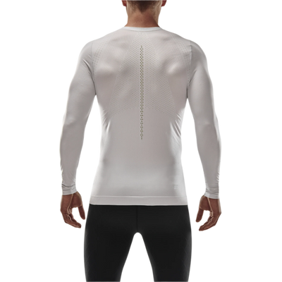 Ultralight Long Sleeve Shirt, Men, White, Back View Model
