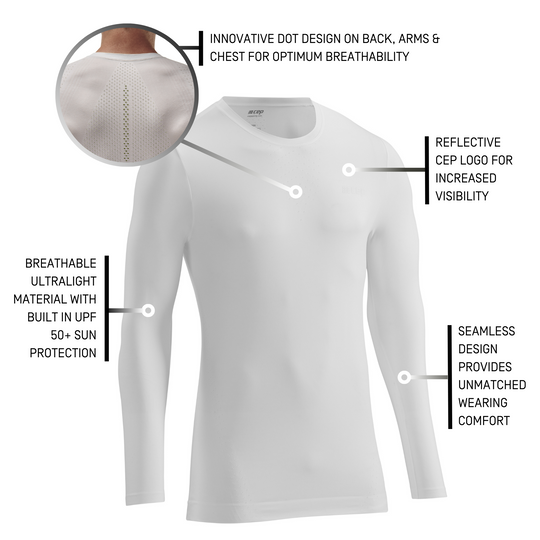 Ultralight Long Sleeve Shirt, Men, White, Detail