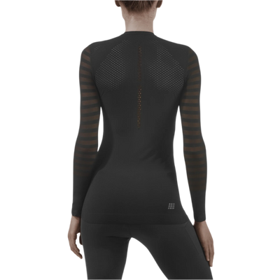 Ultralight Long Sleeve Shirt, Women, Black, Back View Model