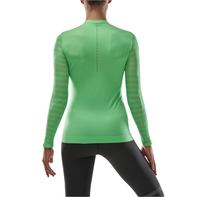 Ultralight Long Sleeve Shirt, Women, Green, Back View Model