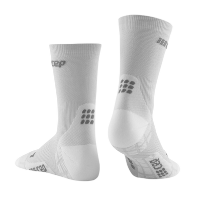 Ultralight Short Compression Socks, Women, Carbon/White, Back View