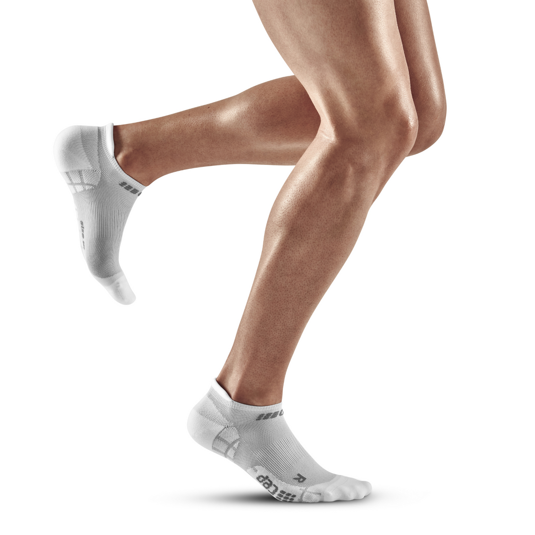 Εξαιρετικά Ελαφριές Κάλτσες Χωρίς Εμφάνιση Συμπίεσης, Ανδρικές, Carbon/Λευκά