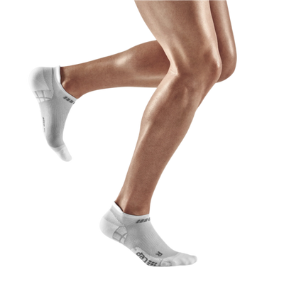 Ultralight No Show Compression Socks, Men, Carbon/White