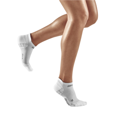 Ultralight No Show Compression Socks, Women, Carbon/White