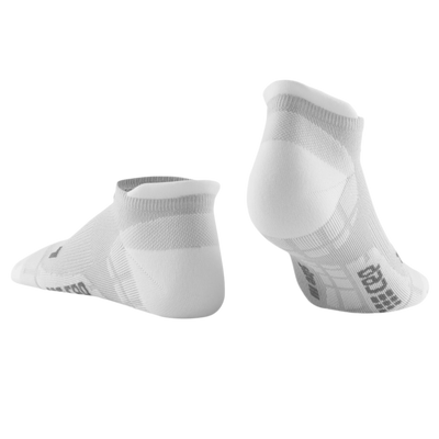 Ultralight No Show Compression Socks, Women, Carbon/White, Back View