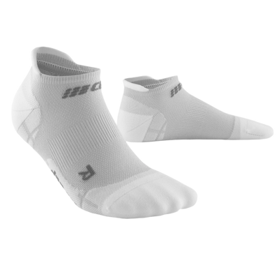 Ultralight No Show Compression Socks, Women, Carbon/White, Front View