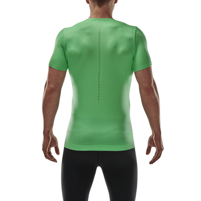Ultralight Short Sleeve Shirt, Men, Green, Back View Model
