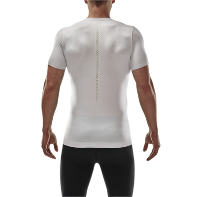 Ultralight Short Sleeve Shirt, Men, White, Back View Model