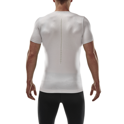 Ultralight Short Sleeve Shirt, Men, White, Back View Model