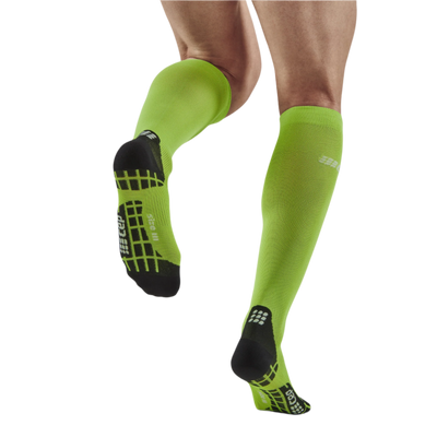 Ultralight Tall Compression Socks, Men, Flash Green, Back View Model
