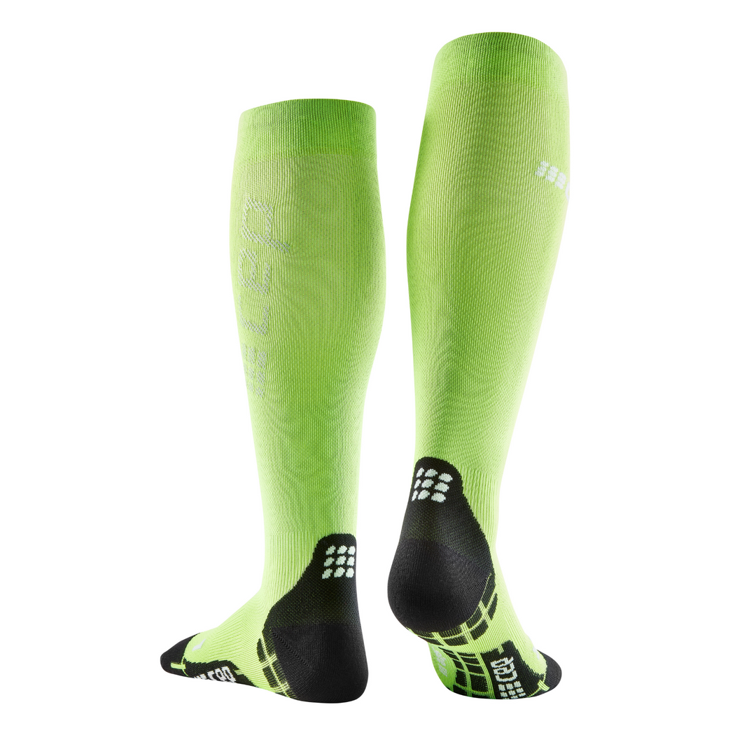 Ultralight Tall Compression Socks, Men, Flash Green, Back View