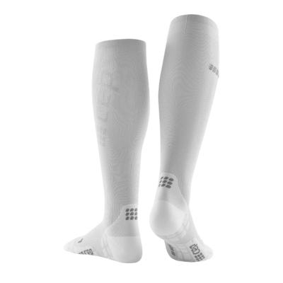 Ultralight Tall Compression Socks, Women, Carbon/White, Back View