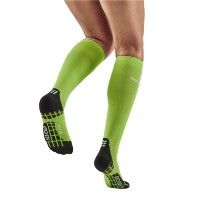 Ultralight Tall Compression Socks, Women, Flash Green, Back View Model