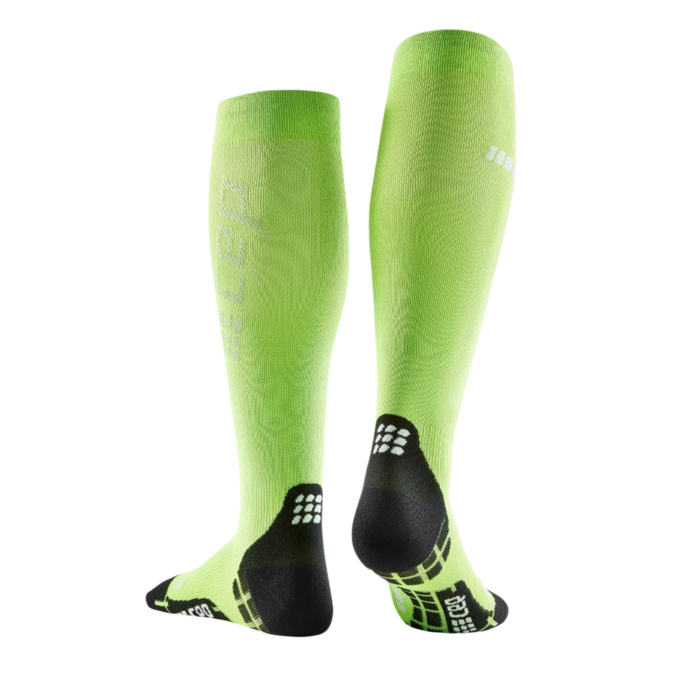 Ultralight Tall Compression Socks, Women, Flash Green, Back View
