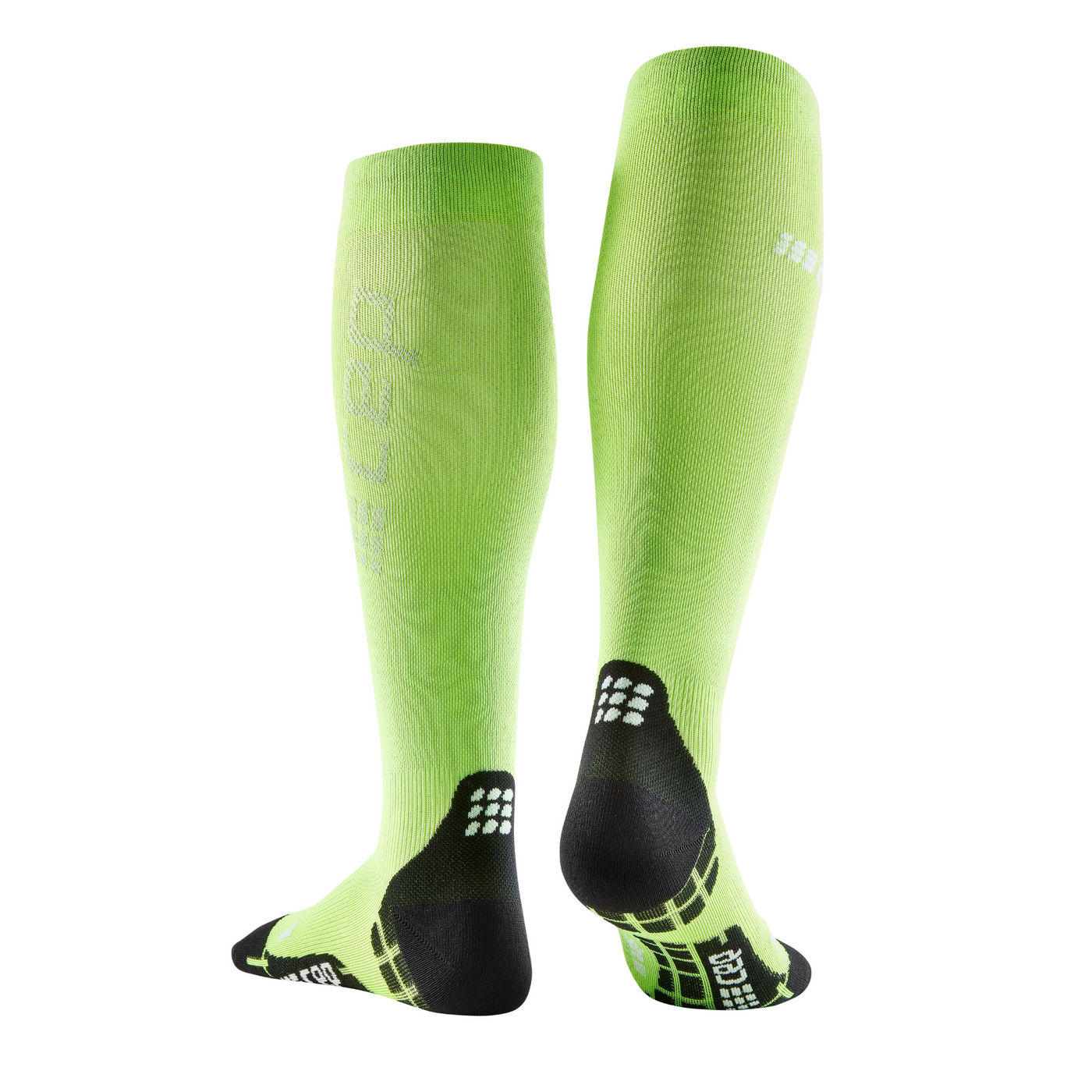 Ultralight Tall Compression Socks, Women, Flash Green, Back View