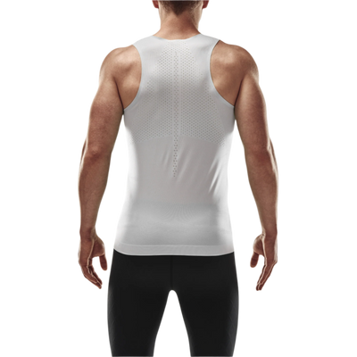 Ultralight Tank Top, Men, White, Back-View Model