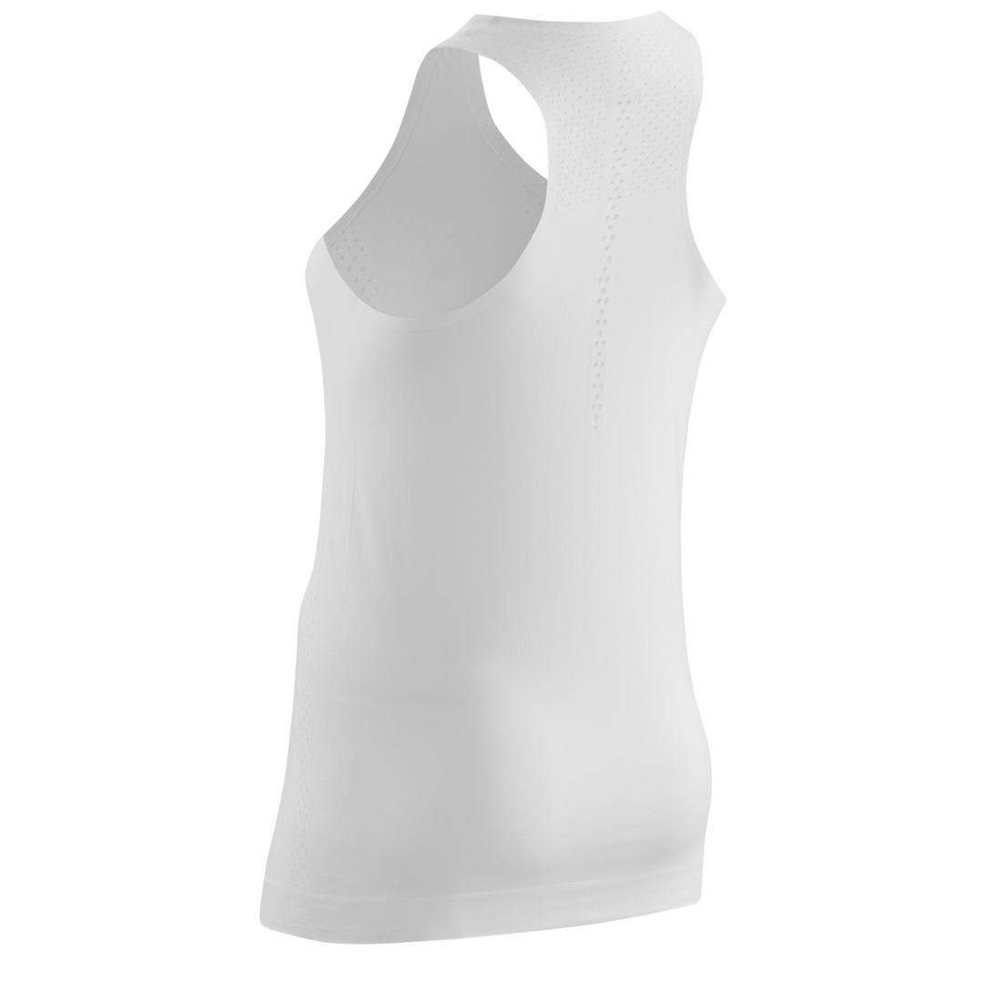 Camiseta de tirantes ultraligera, mujer, blanco, vista trasera